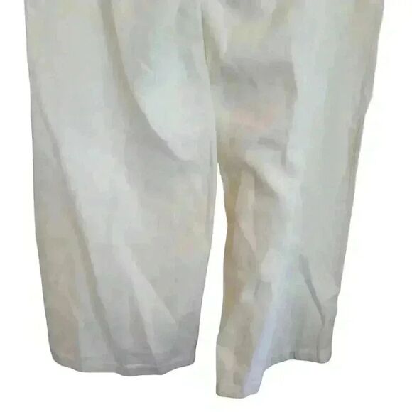 INC Women's Ivory Linen Wide Leg Pants - Picture 12 of 13